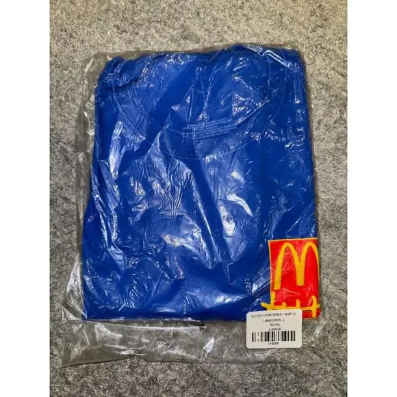 Travis Scott McDonald's Cactus Jack Action Figure Series T-shirt III Royal Large